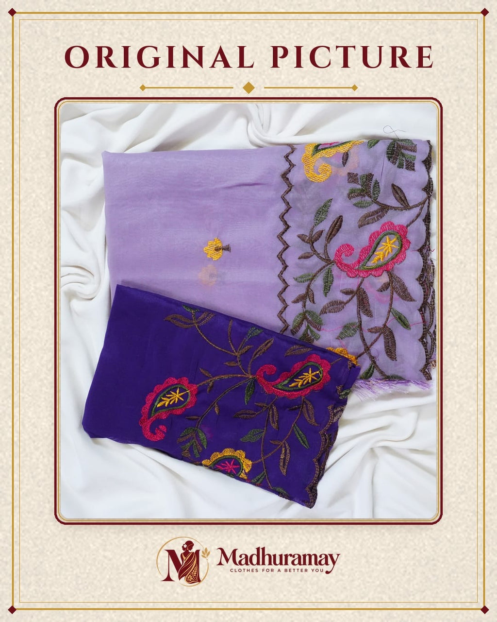 Lavender Celebration Blossom Saree - image 2