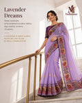 Lavender Celebration Blossom Saree - image 1